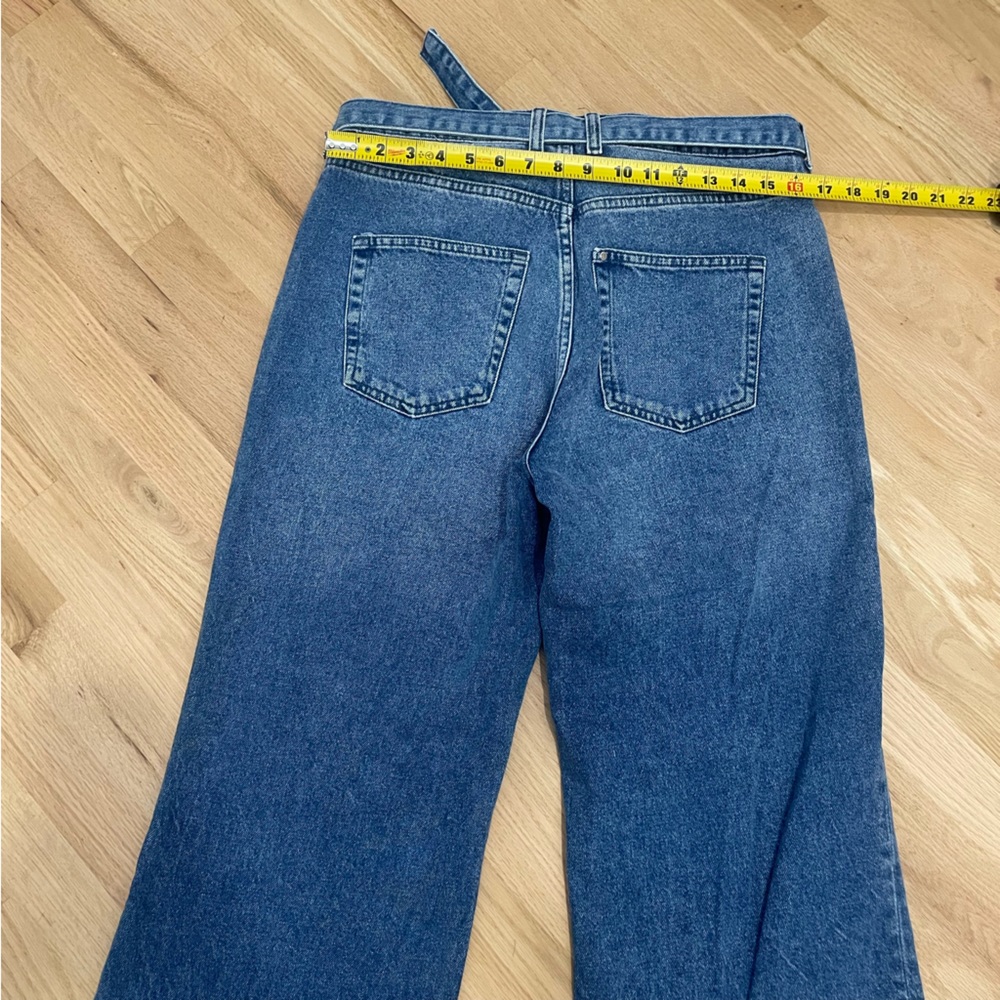 H&M Wide Leg High Waisted Jeans - Denim blue Size 32 - Picture 5 of 9